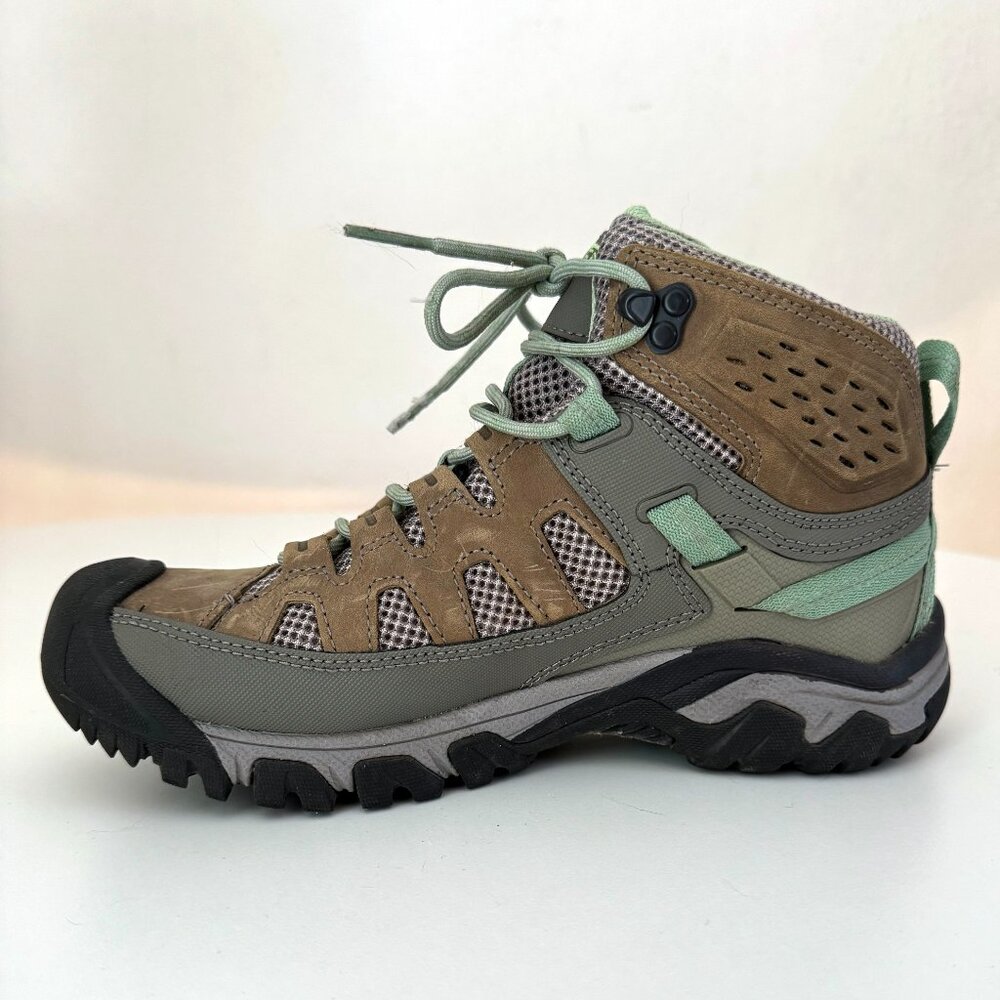Keen Targhee Vent Mid Women's Hiking Boots in Fumo/Quiet Green size 8.5 US/39 EU - Picture 3 of 9